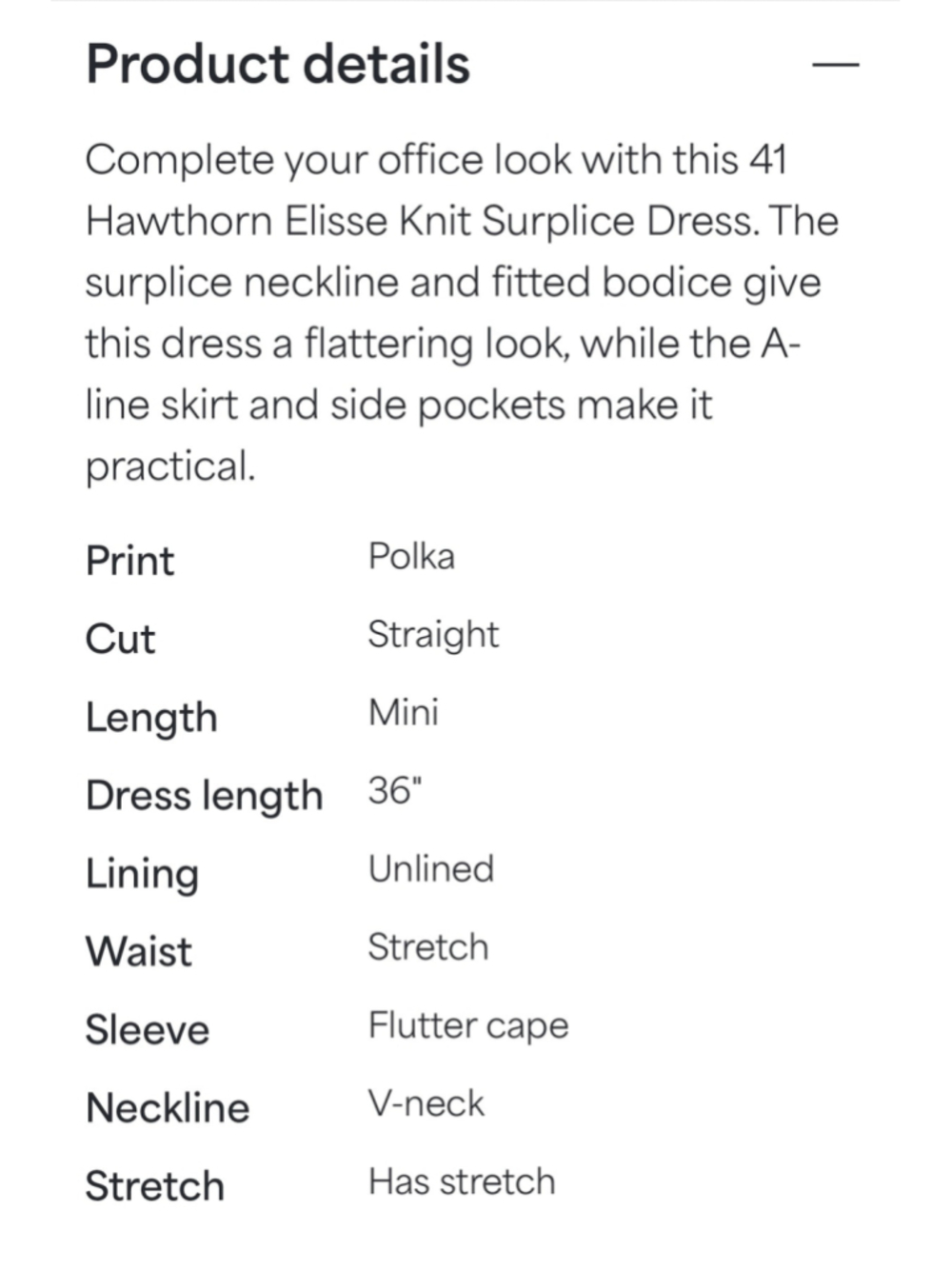 41 Hawthorn Elisse Knit Surplice Polka Dot Dress Green Size M - Picture 9 of 9
